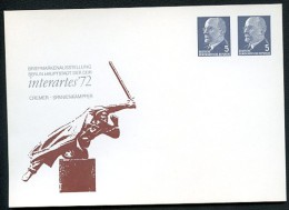DDR PP12 C2/003 Privat-Postkarte CREMER "SPANIENKÄMPFER" Berlin 1972 - Private Postcards - Mint