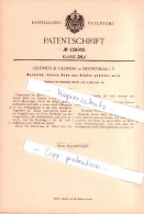 Original Patent - Gelbrich & Ullmann In Netzschkau I. Vogtland , 1901 , Roststab , Rost , Metallbau !!! - Vogtland