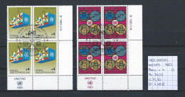 UNO - Wenen - 1983 - Yv. 34/35 In Blocs Van 4 Gest./obl./used - Used Stamps
