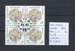 UNO - Wenen - 1984 - Yv. 38 In Bloc Van 4 Gest./obl./used - Used Stamps