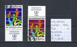 UNO - Wenen - 1984 - Yv. 45/46 Met Tab Gest./obl./used - Usados
