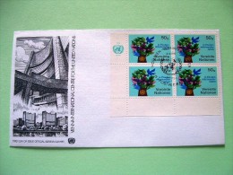 United Nations - Vienna 1979 FDC Cover - Bird And Tree - Building - Briefe U. Dokumente