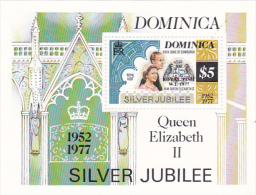 Dominica 1977 Royal Visit Souvenir Sheet MNH - Dominique (1978-...)