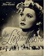 "Illustrierter Film-Kurier"  "Das Lied Der Wüste" Mit Zarah Leander , Gustav Knuth  -  Filmprogramm Nr. 3034 Von 1939 - Riviste