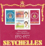 Seychelles 1977 25th Anniversary Of Coronation Souvenir Sheet MNH - Seychelles (1976-...)