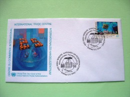 United Nations - Vienna 1990 FDC Cover - International Trade - Harbor - Ship - Brieven En Documenten