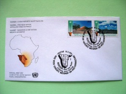 United Nations - Vienna 1991 FDC Cover - Namibia Independence (set) - Brieven En Documenten