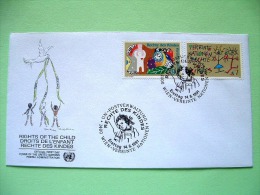 United Nations - Vienna 1991 FDC Cover - Rights Of The Child (set) - Lettres & Documents