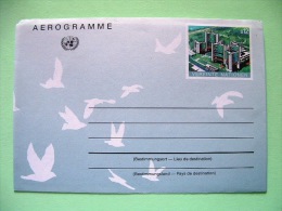 United Nations - Vienna 1992 Unused Aerogramme - Building - Briefe U. Dokumente