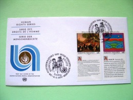 United Nations - Vienna 1993 FDC Cover - Human Rights - Austrian Farmers - Painting By Sally Morgan - Briefe U. Dokumente