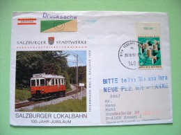 United Nations - Vienna 1993 Cover To Germany - Train Building - New Adress - Briefe U. Dokumente