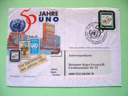 United Nations - Vienna 1995 FDC Cover To Germany - U.N. 50 Anniv. - Brieven En Documenten