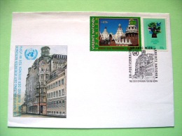 United Nations - Vienna 2000 Specialphilatelic Cancel On Cover - Bird And Tree - Spain - Guell Park Barcelona World H... - Storia Postale