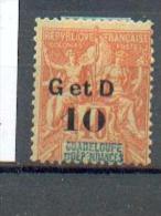 GUAD 420  - YT 46 *  -   CC  - Surcharge G - Unused Stamps