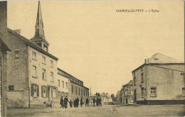 Courcelles-Petit :  L'église  (  Ecrit 1925 Avec Timbre )  Carte Carnet - Courcelles