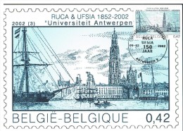 K266 Carte Maximum 3057 - 150 Ans Université Anvers / Universiteit Antwerpen - 2001-2010