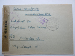 1946 , NIEDERLAHNSTEIN - Gebühr Bezahlt , Klare Stempel Auf Zensurbrief - Altri & Non Classificati