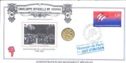 FRANCE 2560 FDC  " 1989 - Bicentenaire De La Révolution - Admnistration Des Monnaies Et Médailles " - Franz. Revolution