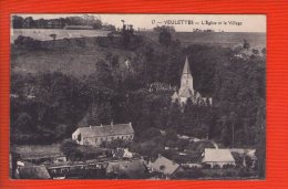 1 Cpa Veulettes L Eglise Et Le Village - Canteleu