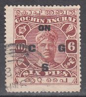 India States   Cochin     Scott No  029     Used     Year 1929 - Cochin