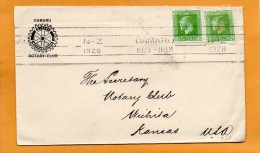 New Zealand 1928 Cover Mailed To USA - Brieven En Documenten