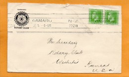 New Zealand 1928 Cover Mailed To USA - Cartas & Documentos
