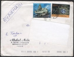 INDIA 2014 - MAILED ENVELOPE - INTERNATIONAL YEAR OF CRYSTALLOGRAPHY - INS VIKRAMADITYA / AIRCRAFT CARRIER - Lettres & Documents