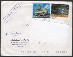 INDIA 2014 - MAILED ENVELOPE - INTERNATIONAL YEAR OF CRYSTALLOGRAPHY - INS VIKRAMADITYA / AIRCRAFT CARRIER - Cartas & Documentos