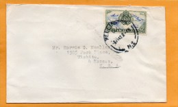 New Zealand 1947 Cover Mailed To USA - Cartas & Documentos