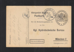 Bayern Hydrotechnisches Bureau GSK 1911 - Storia Postale