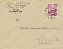 C04021 - Czechoslovakia (1936) Svobodne Dvory (stamp: Manufacturing Defect - Shifted Vertical Perforation!) - Variedades Y Curiosidades