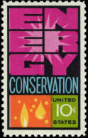 1974 USA Energy Conservation Stamp Sc#1547 Molecule Oil - Aardolie