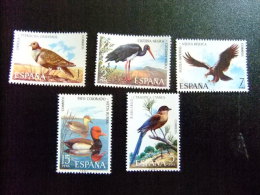 España Spain Espagne 1973 - FAUNA - FAUNE Oiseaux  - Edifil Nº 2134 / 2138 ** Yvert Nº 1788 / 1792 ** MNH - Perdrix, Cailles