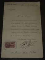 Fiscal/document De 1939 Surcharge D.A. 60c Oblitération Ordre Des Avocats 3 Janv 1939 Cour D'Aix/Conseil De Discipline - Cartas & Documentos