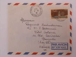 Cote Française Des Somalis Djbouti 1957 Pour Marseille - Covers & Documents