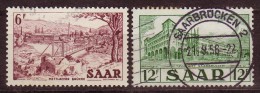 SARRE - 1952 - YT N° 310 + 312  - Oblitérés - - Usati