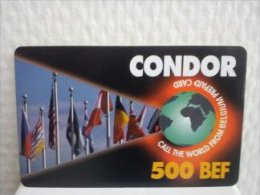 Condor Prepaid  Belgium 500BEF Used - Cartes GSM, Recharges & Prépayées