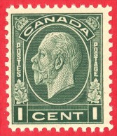 Canada #  195 - 1 Cent  - Mint N/H - Dated  1932 - George V " Medallion" / George V "Médaillon" - Ungebraucht