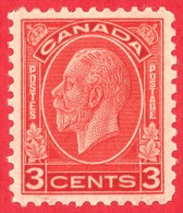 Canada #  197 Die I - 3 Cents - Mint - Dated  1932 - George V " Medallion" / George V "Médaillon" - Ungebraucht