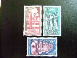 España Spain Espagne 1973 - SILOS (BURGOS) - MONASTÈRE SILOS - Edifil Nº 2159 / 2161 ** Yvert Nº 1765 / 1767 ** MNH - Abdijen En Kloosters