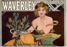 MUCHA  -  WAVERLEY CYCLES  -   REPRODUCTION  -  CPM - Mucha, Alphonse