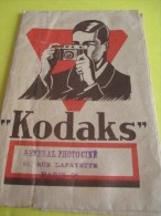 Enveloppes De Négatifs Et Tirages/Kodaks/Général PhotoCiné/Paris/Vers 1930 - 1950      ENT4 - Otros & Sin Clasificación