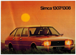 SIMCA 1307/1308  CATALOGUE 12 PAGES 1976 Format A4 FRANCE - Advertising