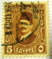 Egypt 1927 King Fuad 5m - Used - Oblitérés