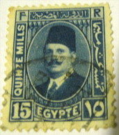 Egypt 1927 King Fuad 15m - Used - Usados