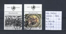 UNO - Wenen - 1989 - Yv. 96 + 99 Met Tab Gest./obl./used - Usados