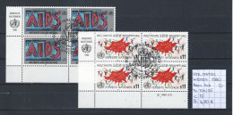 UNO - Wenen - 1990 - Yv. 104/05 In Bloc Van 4 Met Tab Gest./obl./used - Oblitérés