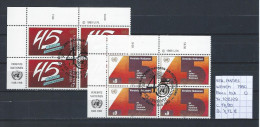 UNO - Wenen - 1990 - Yv. 108/09 In Bloc Van 4 Met Tab Gest./obl./used - Usados