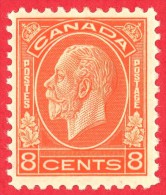 Canada #  200 - 8 Cents - Mint - Dated  1932 - George V " Medallion" / George V "Médaillon" - Ungebraucht