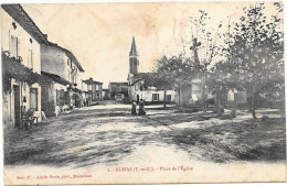 (416-82) Albias - Place De L'Eglise - Albias